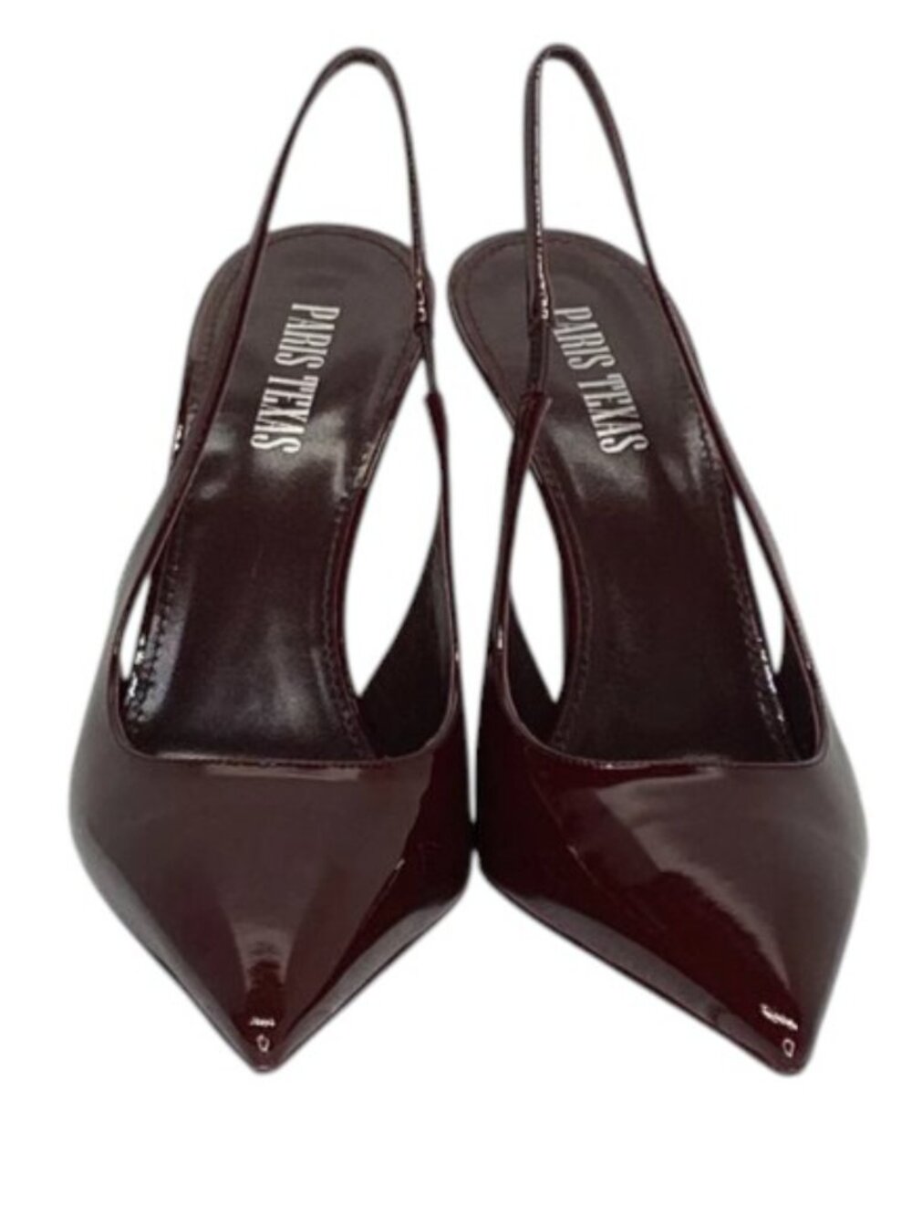 NEW PARIS TEXAS Patent Slingback Heels Red